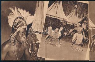 cca 1946 "Keita Fodeba" 30 tagú afrikai néger balettegyüttes fellépése a Fővárosi Nagycirk...