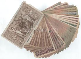 38db-os vegyes, főleg magyar bankjegyből álló tétel, benne Pengők és Koronák T:F-G