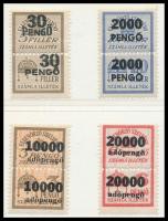 1945-1946 8 db számlailleték bélyeg