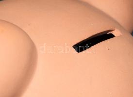 Kerámia maci persely, kopással, m: 24 cm