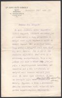 1907 Bp., Edvi Illés Károly (1842-1919) ügyvéd, ügyész, MTA levelező tagjának 2 db gépelt levele