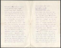 1907 Bp., Edvi Illés Károly (1842-1919) ügyvéd, ügyész, MTA levelező tagjának 2 db gépelt levele