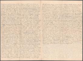 Vegyes régi kézzel írt levelek, közte néhány vers is