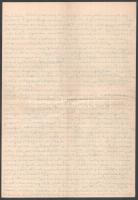 Vegyes régi kézzel írt levelek, közte néhány vers is