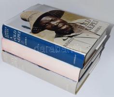 Kiszely István: A Föld népei. 1-3. köt. 1.: Európa népei. 2.: Ázsia népei. 3.: Afrika népei. Bp., 1979-1986, Gondolat. Fekete-fehér és színes képekkel illusztrálva. Kiadói egészvászon-kötés, kiadói papír védőborítóban, az egyik kötet szakadt védőborítóval.