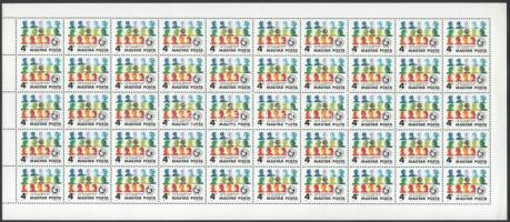 1986 DIVSZ 4Ft bélyeg teljes 50-es hajtatlan ívben