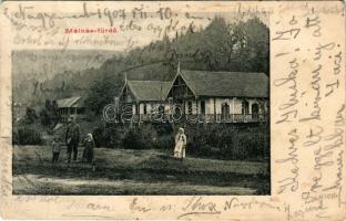 Málnásfürdő, Malnas Bai; fürdő. Adler fényirda (Szászváros) / spa, bath (Rb)