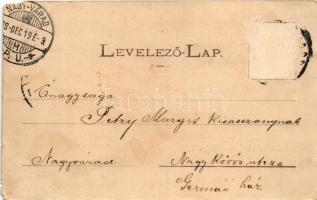 1904 Máramarossziget, Sighetu Marmatiei; Groedel villa este holdfényben, szélmotor. Mayer és Berger ...