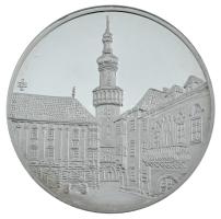 Sz. Egyed Emma (1935-2016) 2010. "HUNFILA 2010 Sopron - Nemzetközi Bélyegkiállítás - 83. Bélyegnap" kétoldalas, ezüstözött fém emlékérem kapszulában, sérült dísztokban (42,5mm) T:AU, (eredetileg PP)