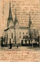 1904 Máramarossziget, Sighetu Marmatiei; Református templom. Berger Miksa kiadása / Calvinist church (EK)