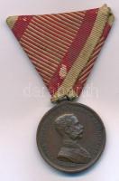 1914. "Bronz Vitézségi Érem" bronz eredeti viseltes mellszalaggal. Szign: Tautenhayn T:XF, VF NMK 137