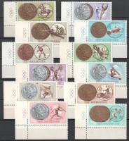 1964-1965 Sorok, blokkok, blokkból kitépett bélyegek 3 db berakólapon (ca. 20.000)