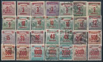 1921/1925 Kisegítő portó 28 db bélyeg