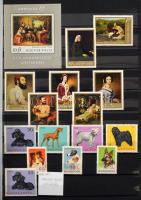 1967-1969 Sorok, blokkok, blokkból kitépett bélyegek 7 db berakólapon (ca. 20.000)