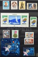 1973-1976 Sorok, blokkok, blokkból kitépett bélyegek 9 db berakólapon (ca. 20.000)