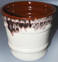 Fórizsné Sárai Erzsébet: Kaspó. Jelzett, hibátlan, d: 18 cm, m: 16,5 cm