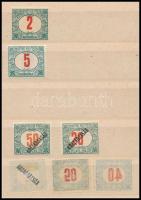 40 db portóbélyeg eltolódott értékszámmal