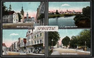 Szprotawa with the shop of S. Zimmt