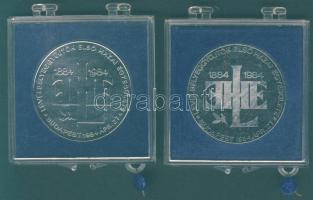 1984. "MÉE - Levélbélyeggyűjtők Első Hazai Egyesülete" ffém emlékérem (2x) T:BU,PP Mindkettő ÁPV plasztiktokban!