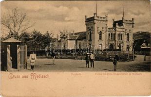 Medgyes, Mediasch, Medias; Turnhalle / Tornacsarnok. Fritz Guggenberger kiadása / gym hall (EM)