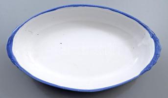 Mázas kerámia sütőedény, 37x21 cm