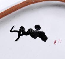 Mázas kerámia sütőedény, 37x21 cm