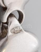 Ezüst(Ag) óriásszemű figaro nyaklánc, jelzett, h: 55 cm, nettó: 58,9 g