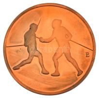 1992. "Magyar Csapat - Citivs Altivs Fortivs / Vívás" kétoldalas bronz olimpiai emlékérem kapszulában. Szign.: Papp László (1947-) (42,5mm) T:AU (eredetileg PP)