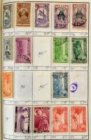 Kb 4-5000 db bélyeg 5 cserefüzetben, benne angol gyarmatok, tengerentúl, Csehszlovákia, USA stb.