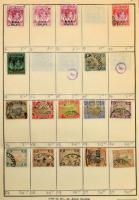 Kb 4-5000 db bélyeg 5 cserefüzetben, benne angol gyarmatok, tengerentúl, Csehszlovákia, USA stb