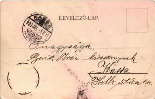 1900 Lőcse, Levoca; Gimnázium nyugati oldala. Schmidt Edgar / Gymnasium Westseite / grammar school (...