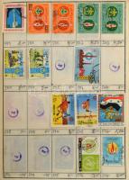 Kb 4-5000 db bélyeg 5 cserefüzetben, benne USA, Izrael, Ausztria stb.