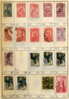 Kb 4-5000 db bélyeg 5 cserefüzetben, benne tengerentúl, Spanyolország, Svédország, Chile, Bazília stb.