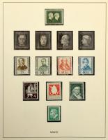 NSZK 1954-1971 gyűjtemény Lindner albumban (ca Mi EUR 1.000,-)