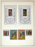 Festmények kiállítási anyag maradvány kb 70-80 kiállítási lapon