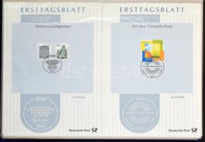 NSZK 2000-20007 Ersttagblatt gyűjtemény 2 db gyűrűs mappában, kb 300 klf