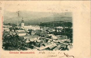 1901 Mecenzéf, Metzenzéf, Alsómecenzéf, Metzenseifen, Nizny Medzev; látkép. Wlaszlovits Gusztáv kiadása / general view (EK)
