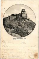 1905 Nagyszalánc, Nagy-Szaláncz, Szalánc, Salanc, Slanec (Kassa); Nagyszalánczi vár. Fogyasztási szövetkezet kiadása / Slanecky hrad / castle (fa)