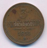 1851B 3kr Cu T:XF,VF Adamo M6