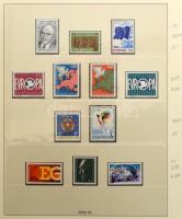 Európa motívum gyűjtemény 1956-1989 falcmentes Lindner albumban, zöld borítóval