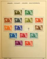 1913-1958 Gyenge gyűjtemény maradvány előnyomott Schaubek albumban + 1959-1964 albumlapok üresen