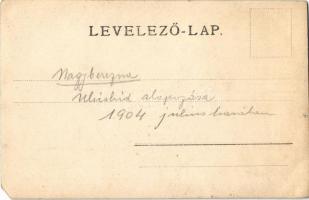 1904 Nagyberezna, Velykyi Bereznyi, Velky Berezny; Ulics híd alapozása / construction of the Ulychka...