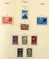 1915-1959 Gyenge gyűjteménymaradvány portókkal, előnyomott KABE albumban