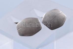 Ezüst (Ag) mandzsetta pár, jelzett, nettó 6,4g