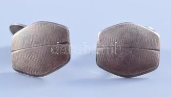 Ezüst (Ag) mandzsetta pár, jelzett, nettó 6,4g