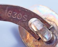 Ezüst (Ag) mandzsetta pár, jelzett, nettó 6,4g