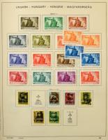1945-1973 Magyar gyűjtemény, benne teljes sorok is + Schaubek használatlan előnyomott albumlapok a '60-80-as évekből