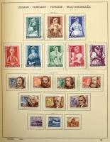 1945-1973 Magyar gyűjtemény, benne teljes sorok is + Schaubek használatlan előnyomott albumlapok a &...