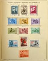 1945-1973 Magyar gyűjtemény, benne teljes sorok is + Schaubek használatlan előnyomott albumlapok a &...