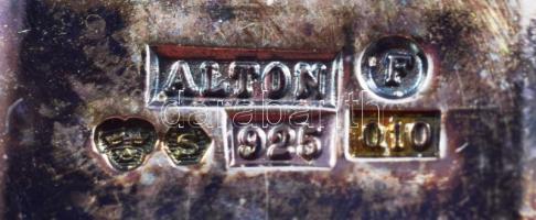 Ezüst (Ag) nyakkendőtű, jelzett, h: 6 cm, nettó 5,6g